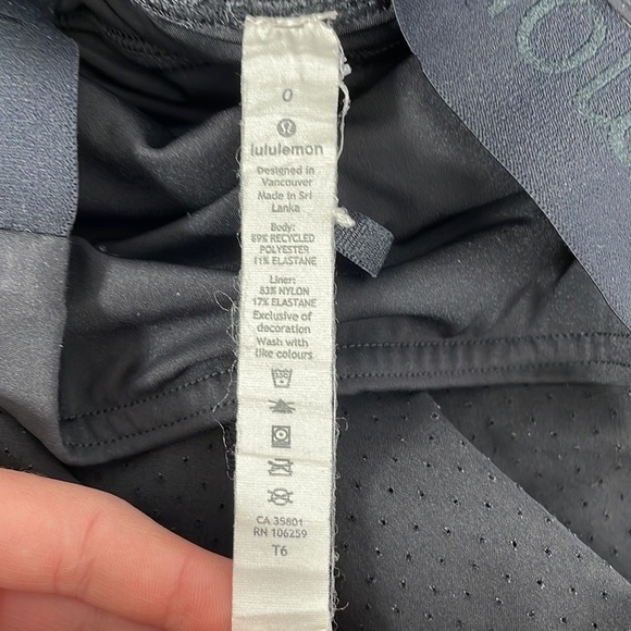 Lululemon Athletica Mini Shorts Black Size 6 - Picture 8 of 11